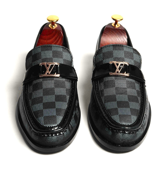 LV BLACK & GREY PREMIUM SHOES