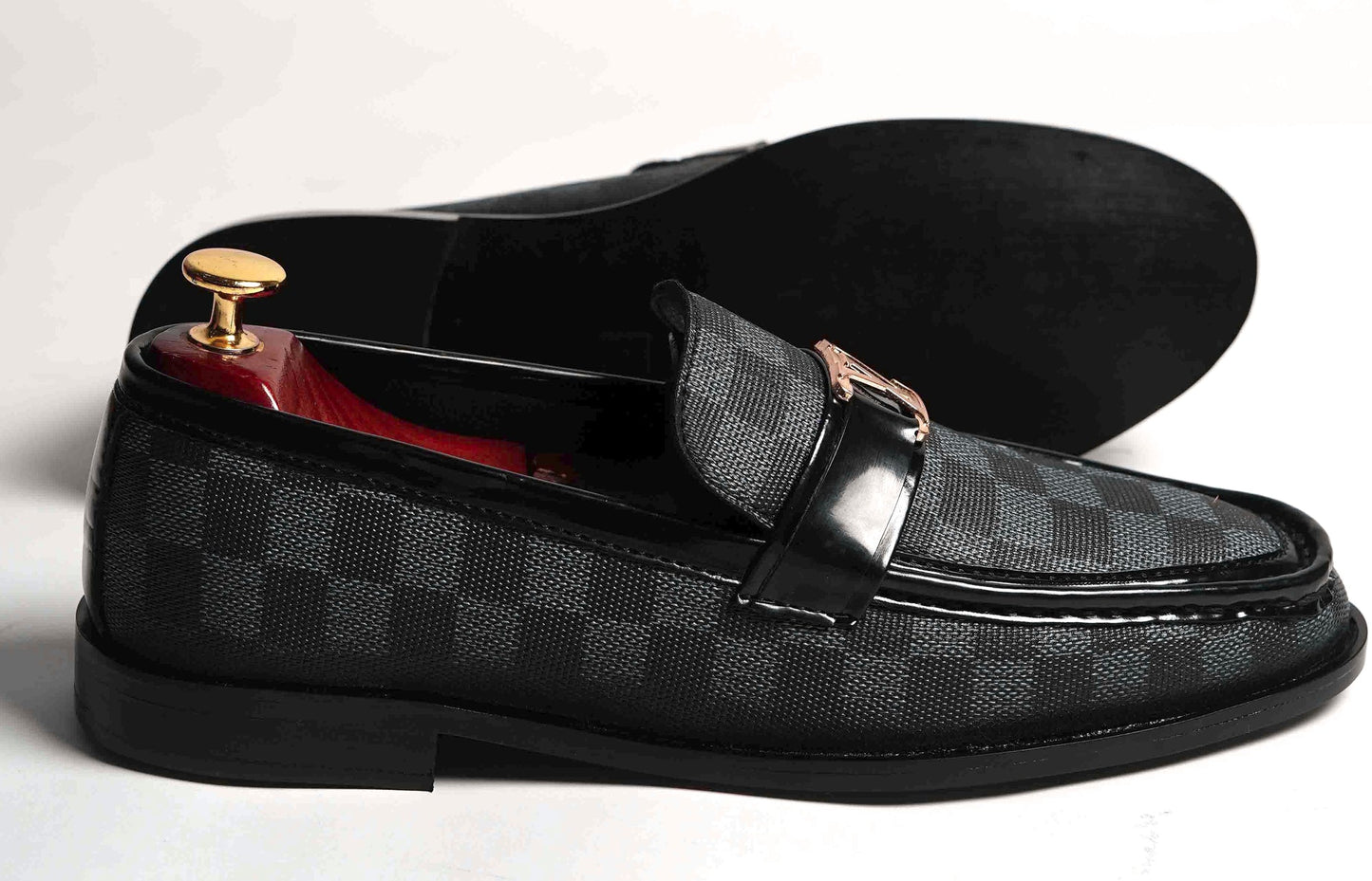 LV BLACK & GREY PREMIUM SHOES