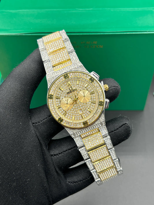 Hublot Silver and Gold Iced