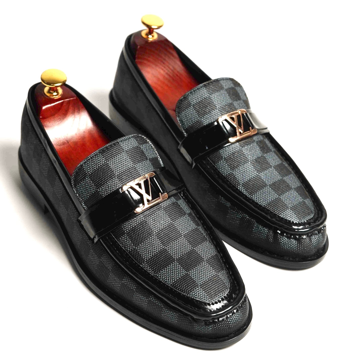 LV BLACK & GREY PREMIUM SHOES