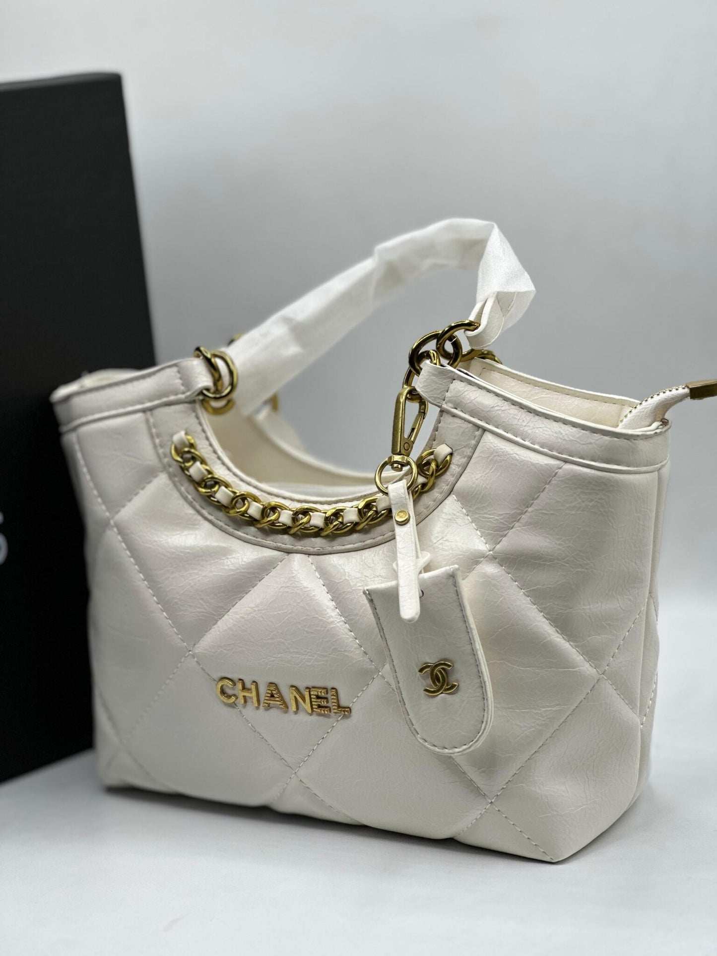 White Channel Women Bag