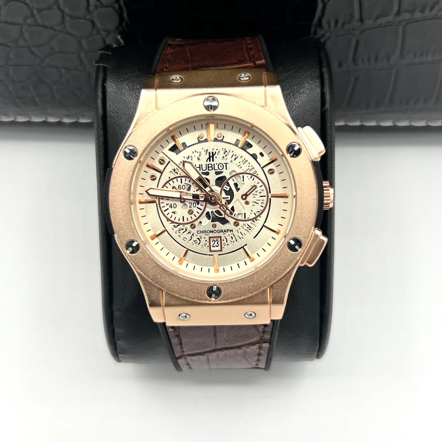 Hublot Brown & Gold Edition – Classic Elegance