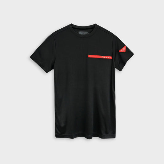 Prada Round Neck Black T-Shirt