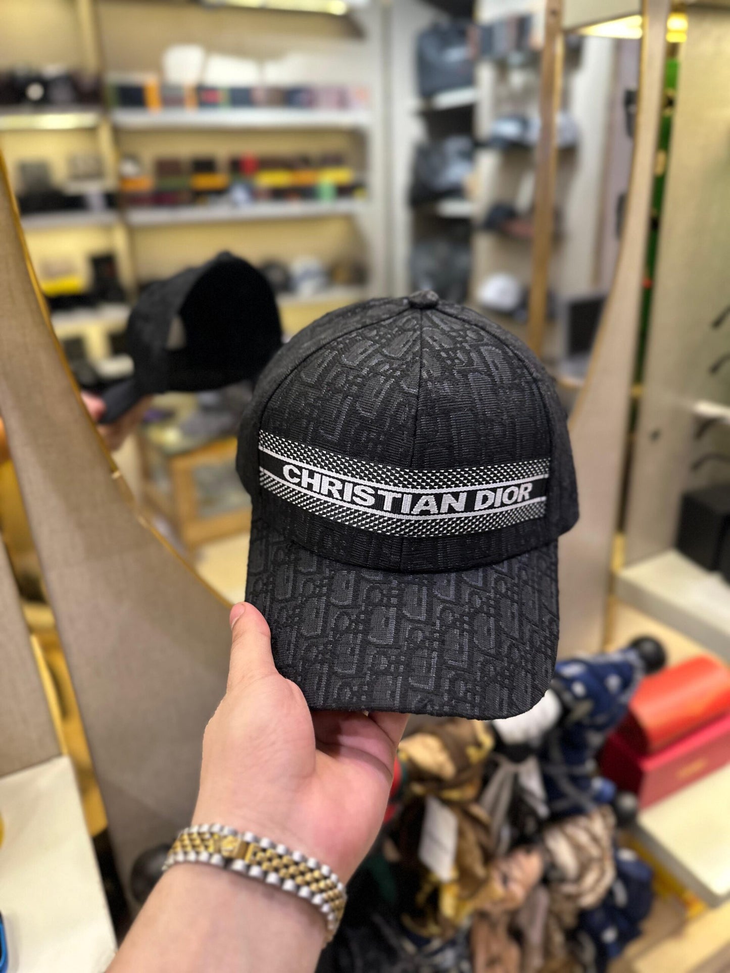 Christian Dior Black Cap