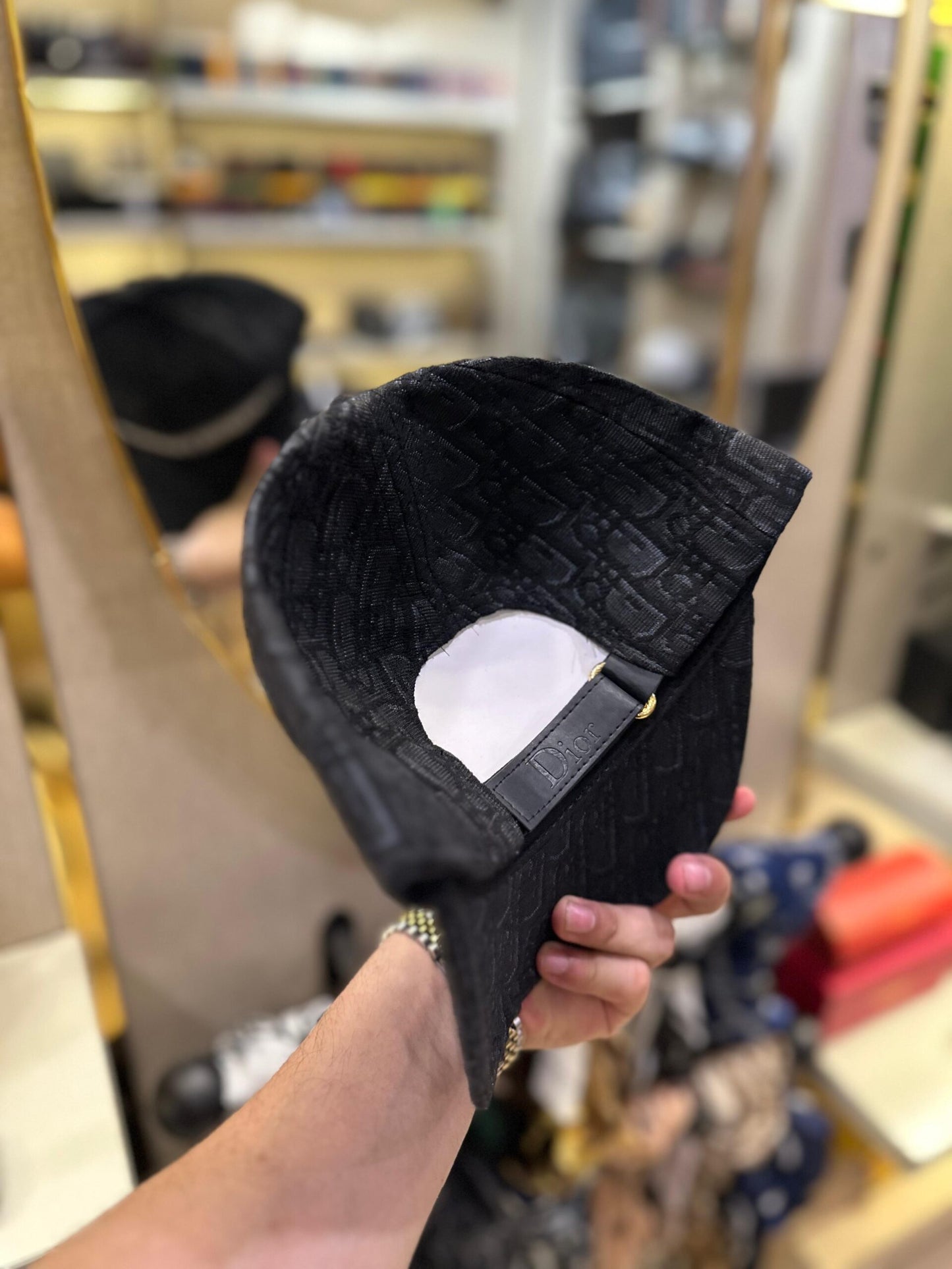 Christian Dior Black Cap