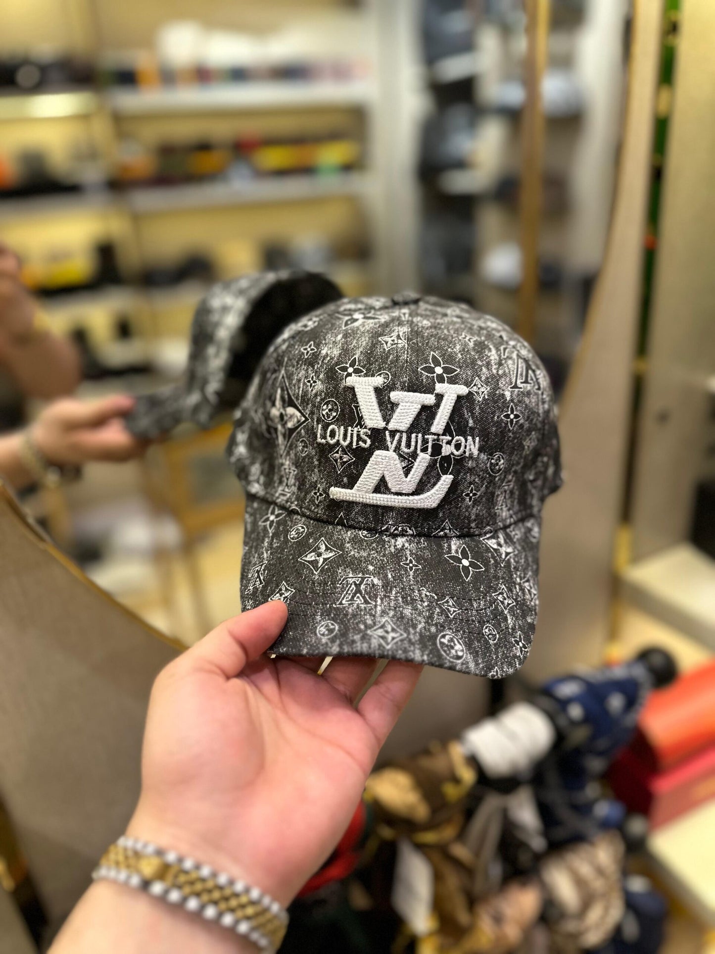 LV Grey Logo Premium Cap