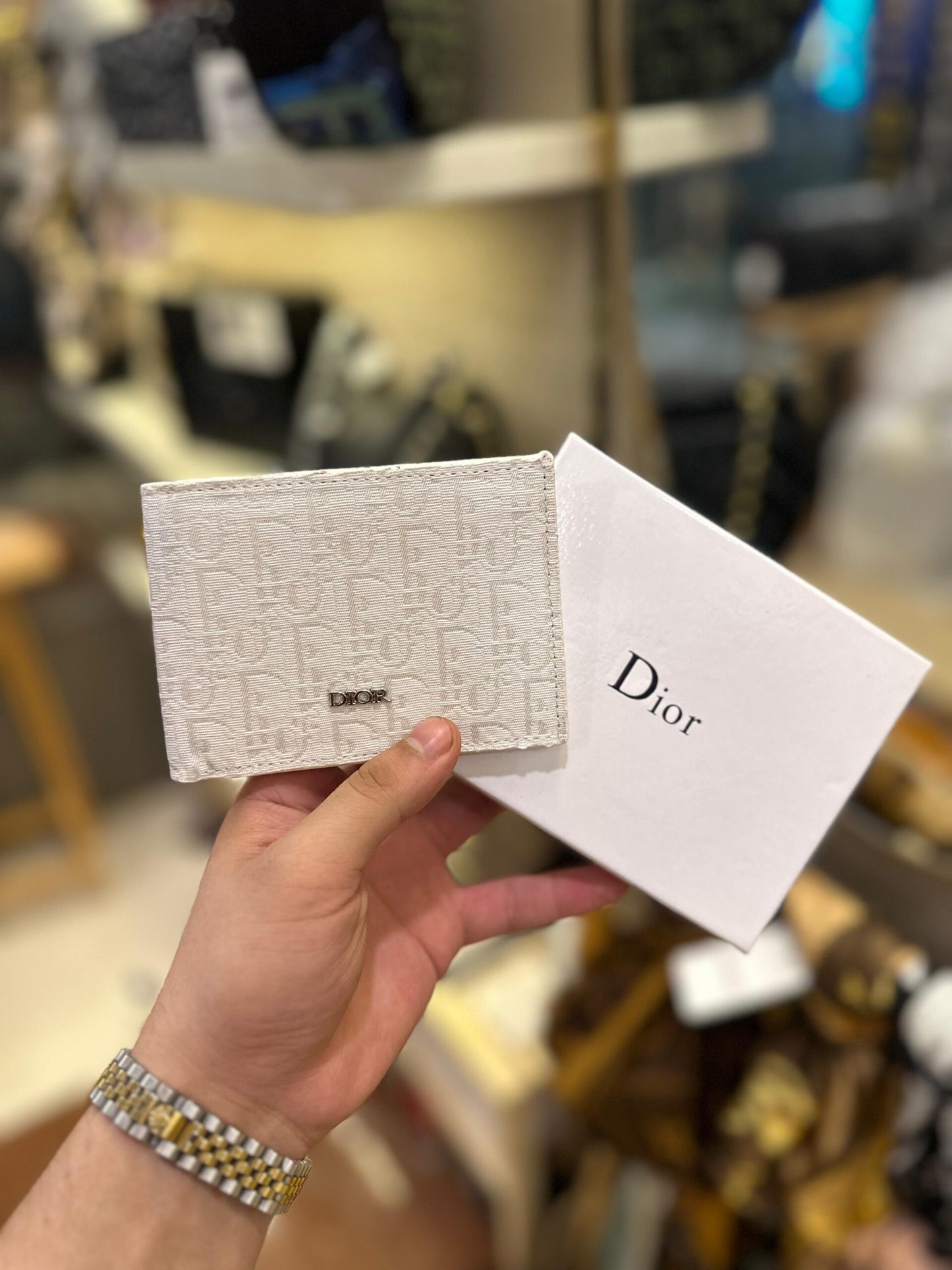 Dior White DR-111 Wallet