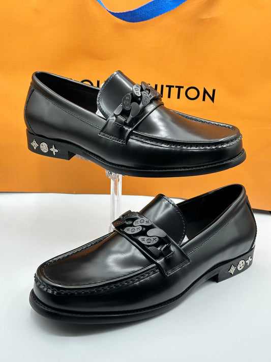 Louis Vuitton Black Major Loafers