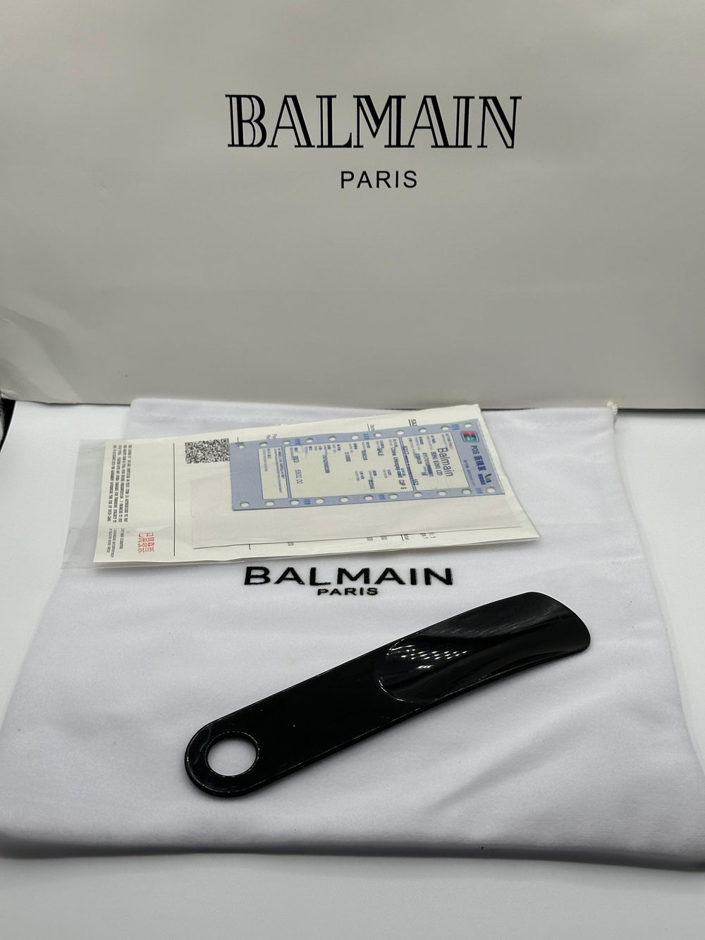 Balmain Buckle Black Loafers