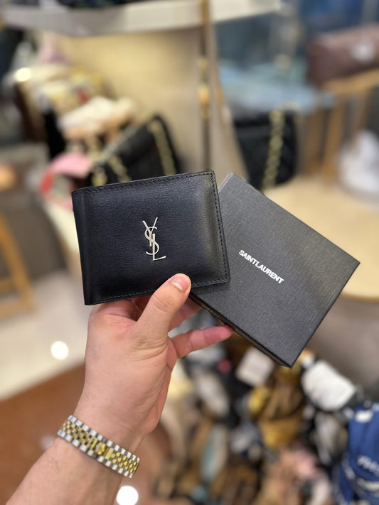 Yves Saint Laurent Leather Wallet YSL