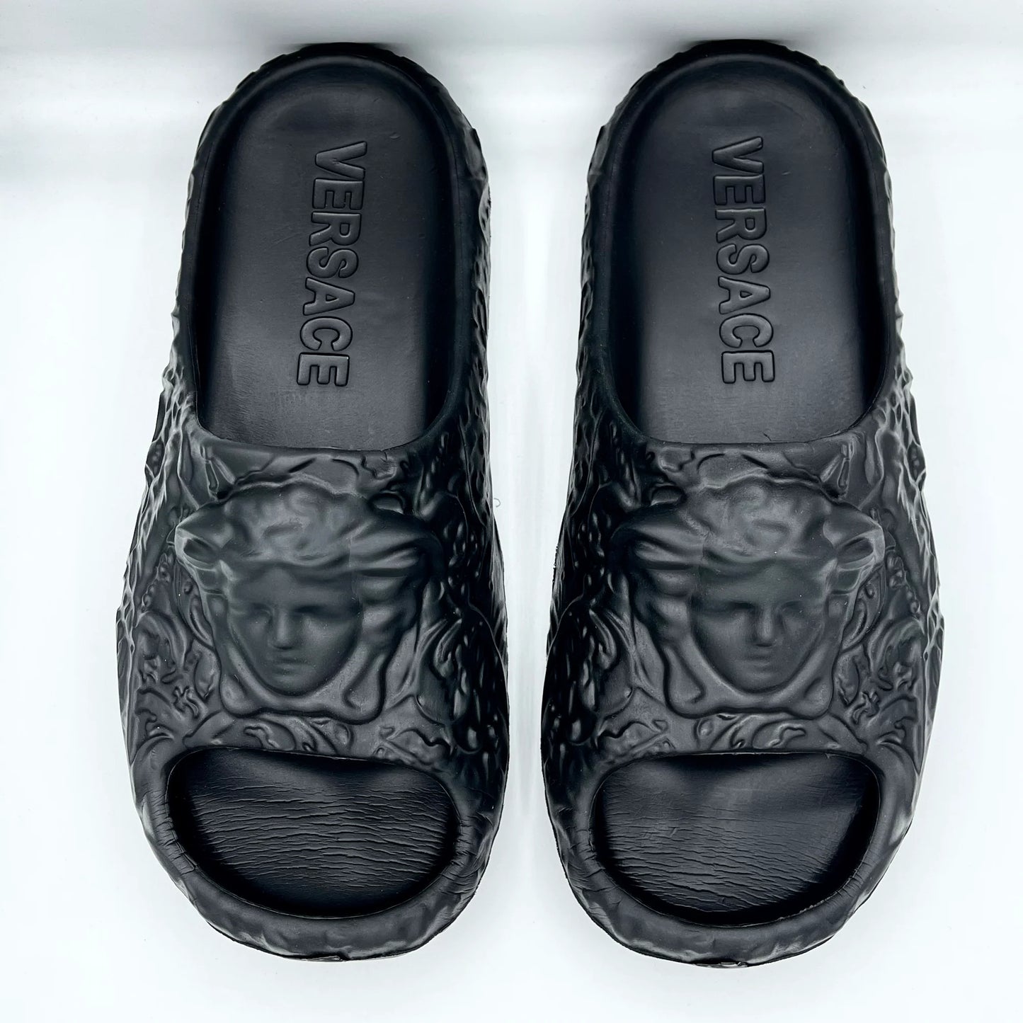 Versace Black Aura Slides